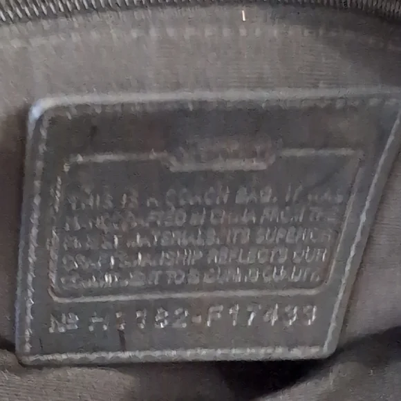 Coach Black and Gray Women's Bag - Picture 4 of 5